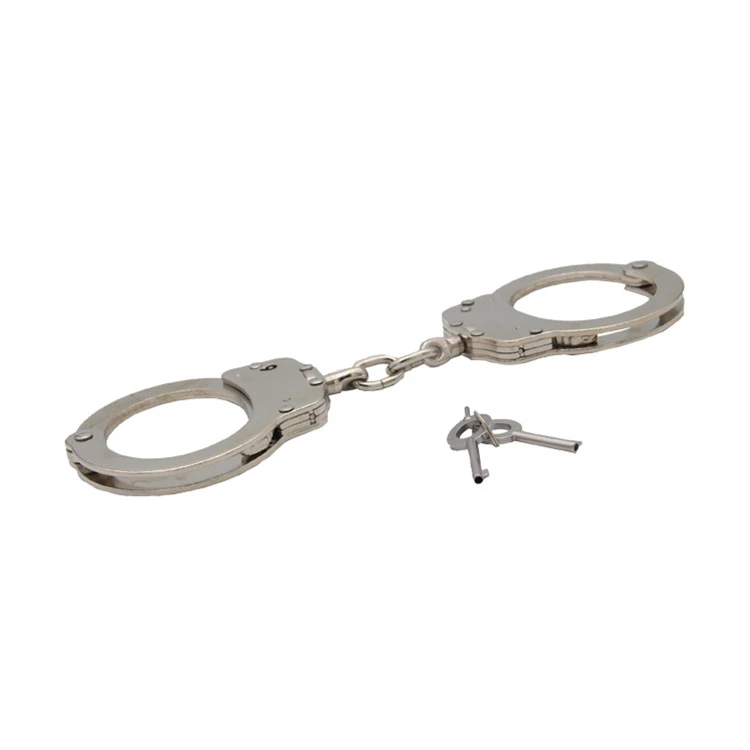 Military Real Metal Stainless Steel Police Handcuffs