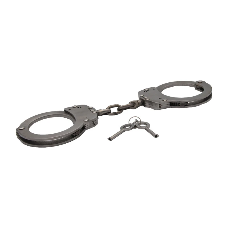 Real Metal Stainless Steel Carbon Steel Police Handcuffs